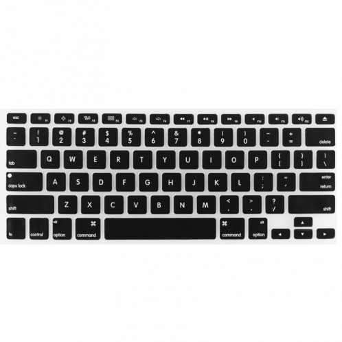 ENKAY pour MacBook Pro 13,3 pouces & 15,4 pouces et 17,3 pouces (version US) / A1278 / A1286 Silicone Soft Keyboard Protector Cover Skin (Noir) SH911B1242-37