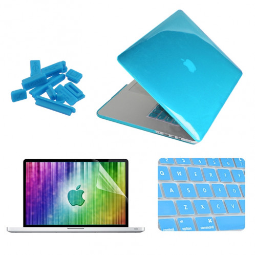 ENKAY pour MacBook Pro Retina 13,3 pouces (version US) / A1425 / A1502 4 en 1 Crystal Hard Shell boîtier de protection en plastique avec protecteur d'écran et clavier de protection et bouchons anti-poussière SE306L654-311
