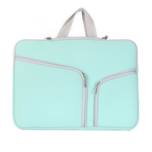 Double Pocket Zip Sac à main pour ordinateur portable pour Macbook Air 11,6 pouces (vert) SH310L348-38