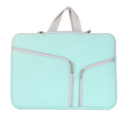 Double Pocket Zip Sac à main pour ordinateur portable pour Macbook Air 13 pouces (vert) SH313L1250-38