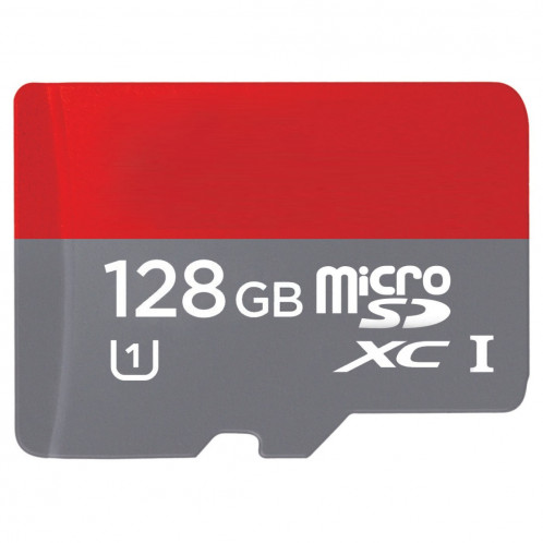Carte mémoire 128 Go haute vitesse classe TF / Micro SDHC UHS-1 (U1), écriture: 15 Mo / s, lecture: 30 Mo / s (capacité réelle de 100%) SH81631078-36