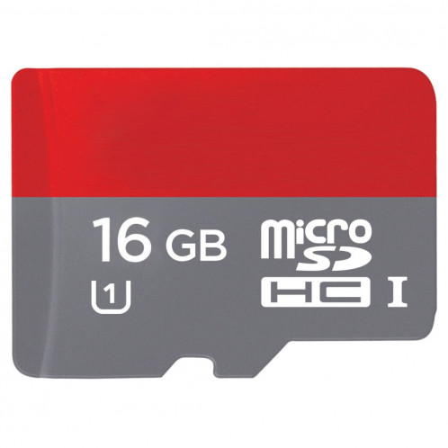 Carte mémoire 16 Go haute vitesse classe TF / Micro SDHC UHS-1 (U1), écriture: 12 Mo / s, lecture: 20 Mo / s (capacité réelle 100%) (Noir) SH816A89-36