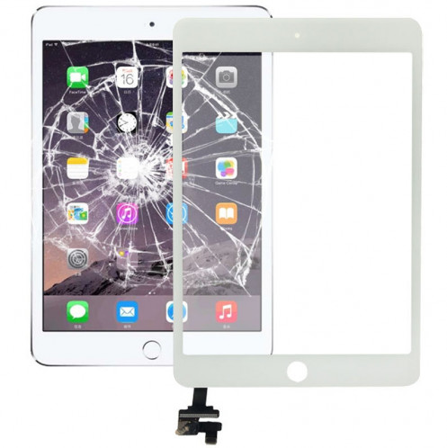 Touch Panel + IC Chip pour iPad mini 3 (Blanc) ST230W1396-34