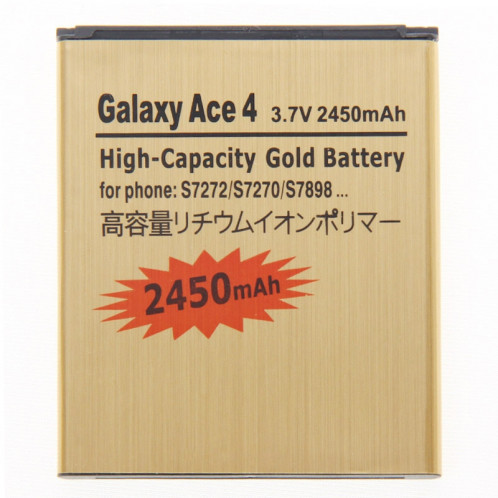 Batterie de remplacement pour entreprise à grande capacité 2450mAh pour Galaxy Ace 4 / S7272 / S7270 / S7898 SH005H66-34