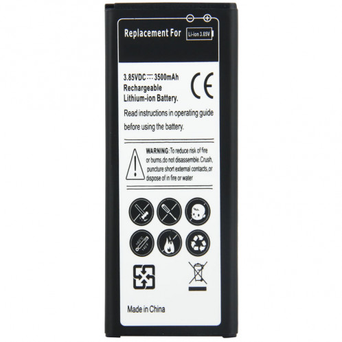 Batterie Li-ion rechargeable pour Galaxy Note 4 / N9100 SH015981-34