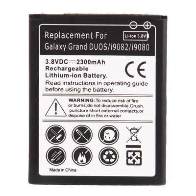 Batterie de remplacement 2300mAh pour Galaxy Grand DUOS / i9082 / i9080 SH458L1108-34
