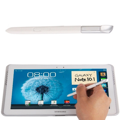 Stylet S sensible à la pression intelligent / stylet pour Galaxy Note 10.1 / N8000 / N8010 (blanc) SH20WL1864-36