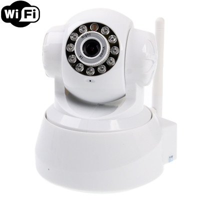 Caméra IP infrarouge sans fil avec WiFi, 0,3 mégapixels, fonction de détection de mouvement et de vision nocturne / alarme infrarouge SH0242244-35