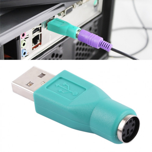 Adaptateur USB A Plug vers mini DIN6 femelle (PS/2 vers USB) AUSBA02-35