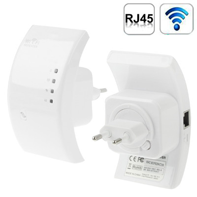 Expanseur de plage de répéteur WIFI 802.11n sans fil N 300Mbps (WS-WN518W2) (blanc) SH01861950-37