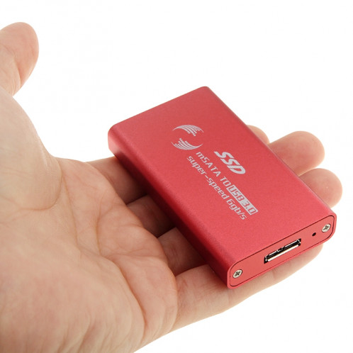 Disque dur SSD 6 Go / s mSATA à disque dur USB 3.0 (rouge) S6244R1094-310