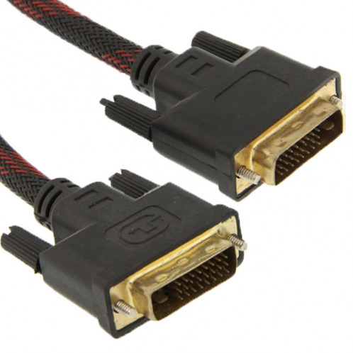 Fil Nylon DVI-D Dual Link 24 + 1 Broches Mâle à Mâle M / M Câble Vidéo, Longueur: 3m SN431A1226-33