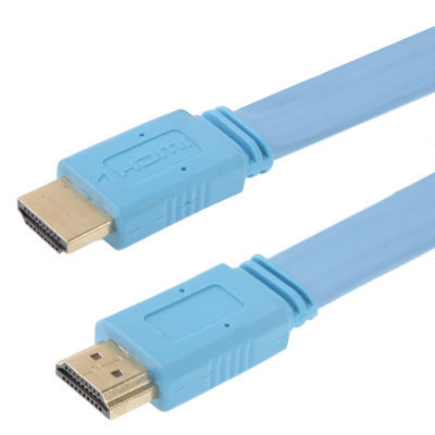 1.4 Version Câble plaqué or HDMI à HDMI 19 broches, Support Ethernet, 3D, 1080P, TV HD / Vidéo / Audio, etc., Longueur: 0,5 m (Bleu) SH62BE1337-31