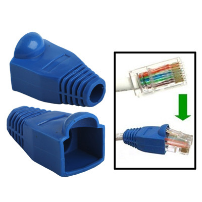 100 pcs câble réseau couvre-bouchon pour RJ45, bleu S119BE906-31