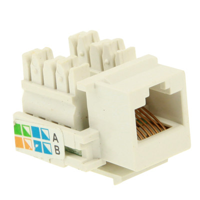 Adaptateur de connecteur de module RJ45 Cat6 Jack de réseau (qualité normale) (blanc) SN751B72-34