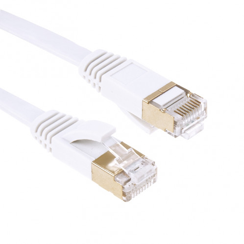 Câble LAN réseau Ethernet plat plat 10Gbps à ultra-haute vitesse CAT7 5m plaqué or S5879D618-34