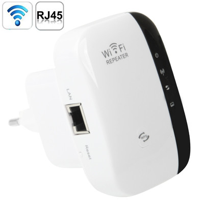 Extender de gamme de répéteur de WIFI 802.11n de WIFI 802.11n de prise de 300Mbps d'UE (WS-WN560N2) (blanc) SH0949571-37