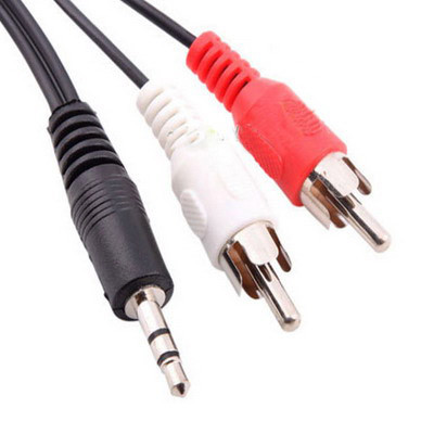 Câble Audio Stéréo 3,5mm Stéréo vers RCA Mâle Qualité Normale, Longueur: 1.5m SN09551807-31