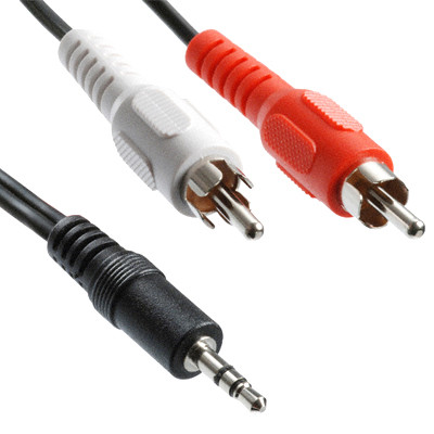 De Bonne Qualité Jack 3,5 mm stéréo à câble audio RCA mâle, longueur: 3m SG55221395-31