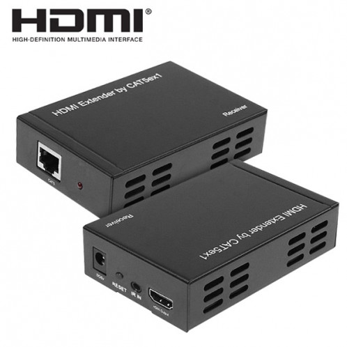 Transmetteur Full HD 1080P HDMI vers Extender + Récepteur sur un 100m CAT5E / CAT6 (TCP / IP) SH0965716-37