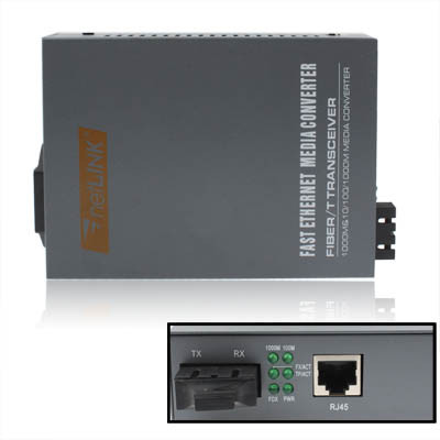 Émetteur-récepteur optique adaptatif Gigabit multimode 10/100 / 1000M SH2001152-38