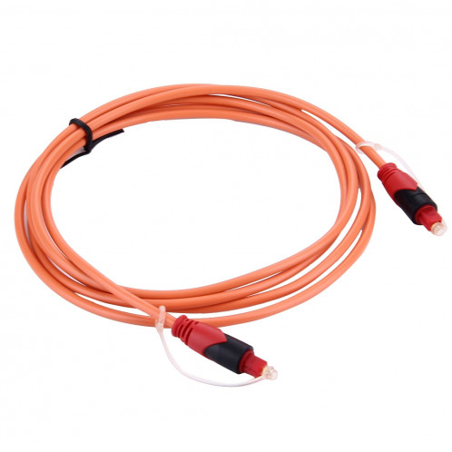 Câble Toslink Fibre Optique Audio Numérique, Longueur de Câble: 2m, OD: 4.0mm (Plaqué Or) SH102B403-36