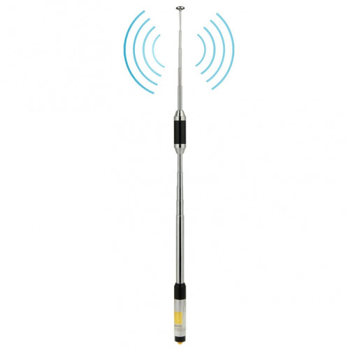 RH770 Dual Band 144 / 430MHz Antenne téléscopique télescopique à gain élevé SMA-F pour talkie-walkie, longueur de l'antenne: 93cm SR52011056-37