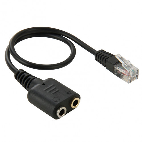 RJ9 Mâle à 2 x Câble Audio Femelle 3,5mm, Longueur: 20cm SR66731363-33