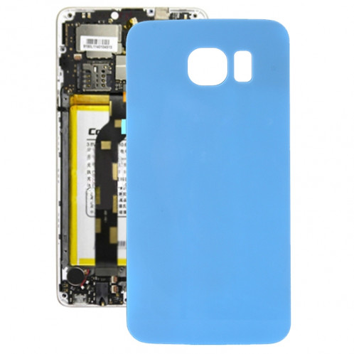 Couverture arrière de la batterie d'origine pour Samsung Galaxy S6 (Bleu bébé) SC60TT1933-38
