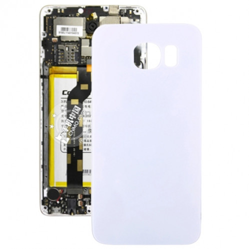 Couverture arrière de la batterie d'origine pour Samsung Galaxy S6 (Blanc) SC960W451-35