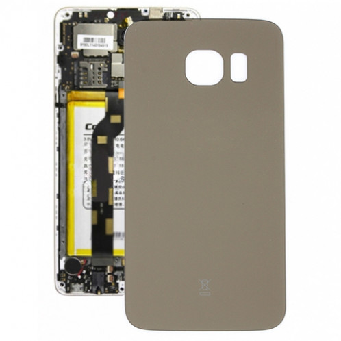 Couverture arrière de la batterie d'origine pour Samsung Galaxy S6 Edge / G925 (Gold) SC966J1665-36