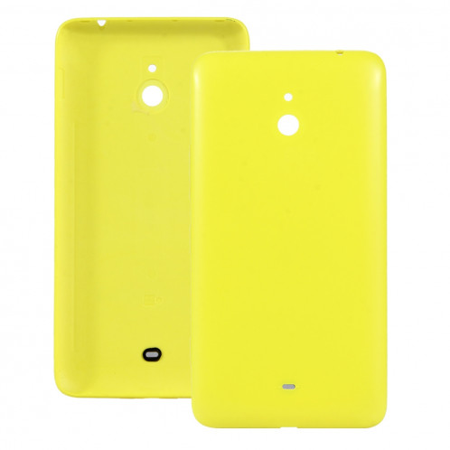 iPartsAcheter pour Nokia Lumia 1320 Couvercle arrière de la batterie du boîtier d'origine + bouton latéral (jaune) SI05YL1215-36