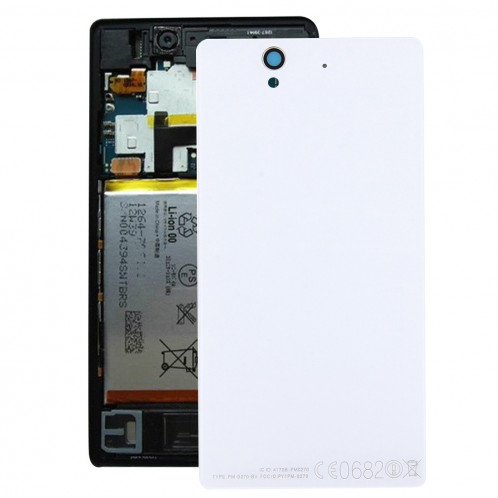 Couverture arrière de batterie de rechange en aluminium pour Sony Xperia Z / L36h (blanc) SC136W1453-36