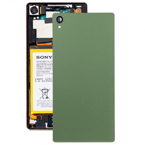 iPartsBuy Housse arrière en verre d'origine pour Sony Xperia Z3 / D6653 (vert) SI147G329-35