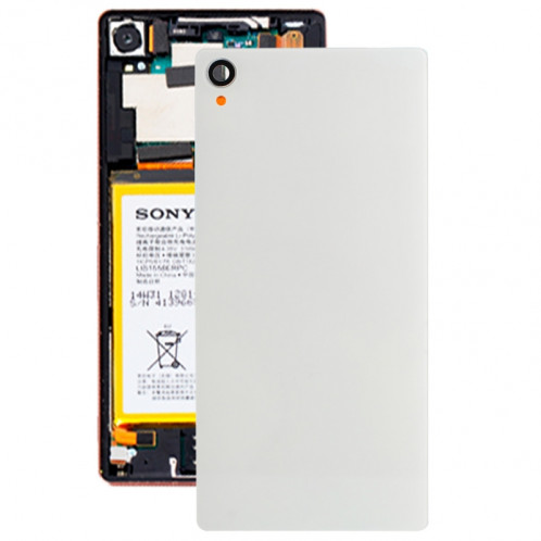 Couverture arrière en verre d'origine pour Sony Xperia Z3 / D6653 (Blanc) SC147W230-35