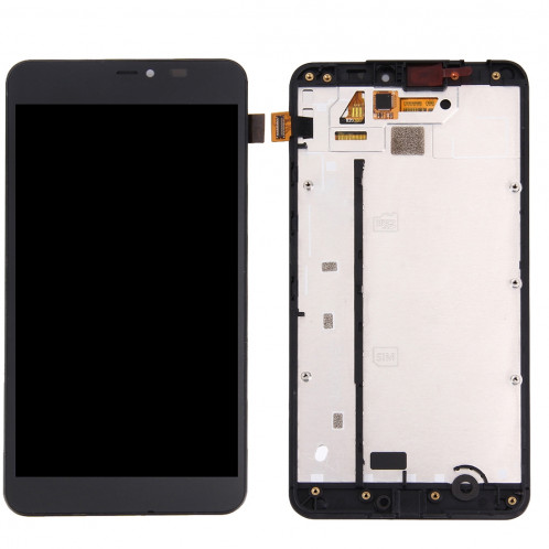 iPartsAcheter pour Microsoft Lumia 640 XL écran LCD + écran tactile Digitizer Assemblée avec cadre (Noir) SI558B643-36