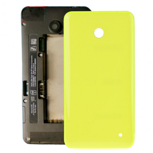 iPartsAcheter pour Nokia Lumia 635 boîtier couvercle arrière de la batterie + bouton latéral (jaune) SI318Y1570-35