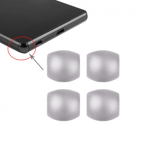 4 PCS iPartsBuy Bordure avant pour Sony Xperia Z3 (Argent) S4551S639-34