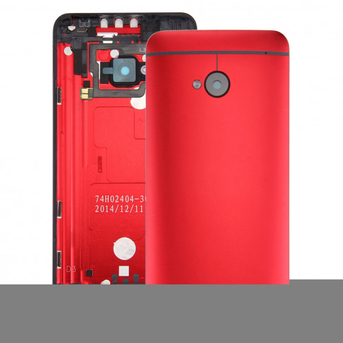 Coque arrière pour HTC One M7 / 801e (rouge) SH45RL1951-36
