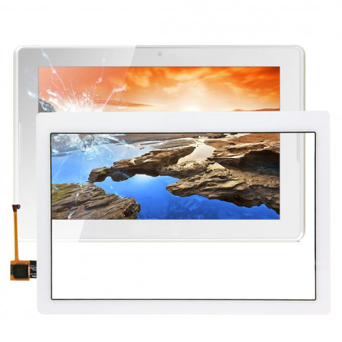 iPartsBuy remplacement d'écran tactile pour Lenovo Tab 2 A10-70 (Blanc) SI500W45-35