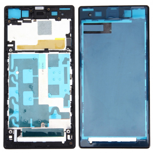 iPartsBuy Avant Logement LCD Cadre Bezel Plaque de Remplacement pour Sony Xperia Z1 / C6902 / L39h / C6903 / C6906 / C6943 (Noir) SI063B1822-36