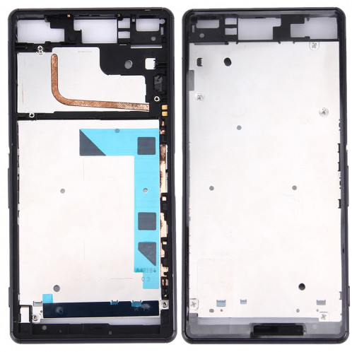 iPartsBuy Avant Logement LCD Cadre Lunette de remplacement pour Sony Xperia Z3 / L55w / D6603 (Noir) SI073B1795-36