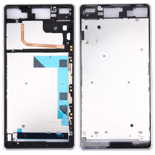 iPartsAchat avant logement LCD cadre lunette de remplacement pour Sony Xperia Z3 / L55w / D6603 (blanc) SI073W1036-36