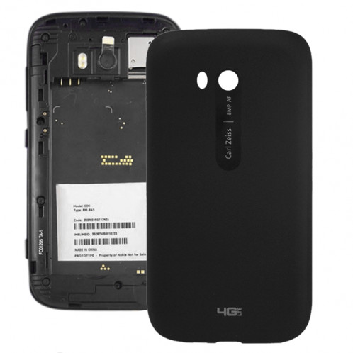 Surface lisse en plastique couvercle du boîtier arrière pour Nokia Lumia 822 (Noir) SS052B66-36