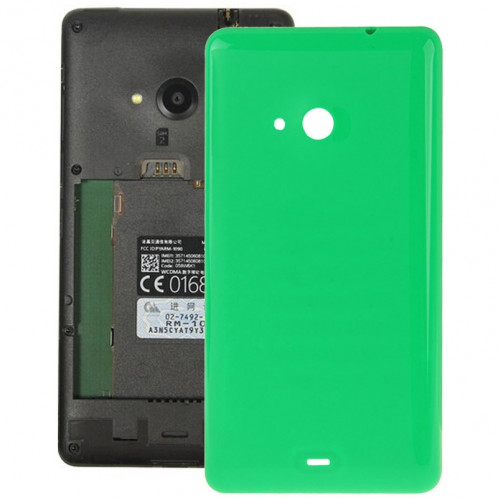 Remplacement lisse de couverture de logement arrière en plastique lisse pour Microsoft Lumia 535 (vert) SR055G714-35
