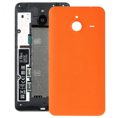 Remplacement de couverture de logement arrière en plastique givré de surface pour Microsoft Lumia 640XL (orange) SR056E1480-35