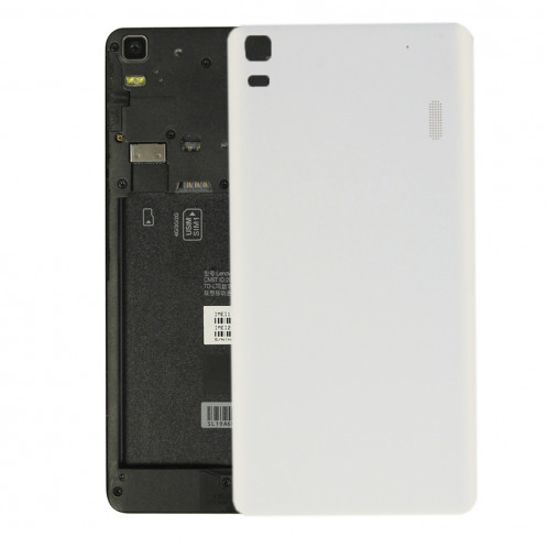 iPartsAcheter Lenovo K3 Note / K50-T5 / A7000 Turbo couvercle arrière de la batterie (blanc) SI303W242-37