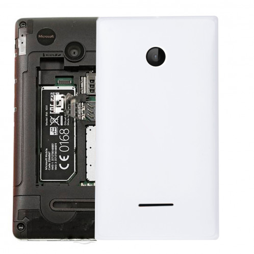 Couverture arrière de batterie couleur unie pour Microsoft Lumia 532 (Blanc) SC623W1613-35