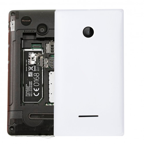 Couverture arrière de batterie couleur unie pour Microsoft Lumia 532 (Blanc) SC623W1613-35