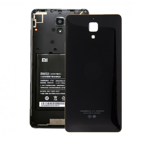 iPartsBuy remplacement de la couverture arrière de la batterie pour Xiaomi Mi 4 (noir) SI660B244-36